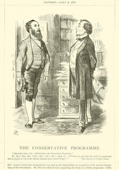 Det konservative programmet av after John Tenniel
