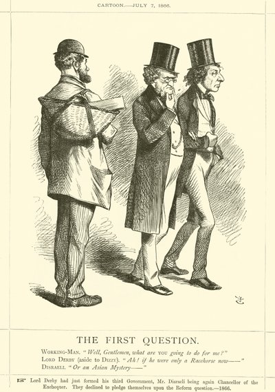 Det første spørsmålet av after John Tenniel