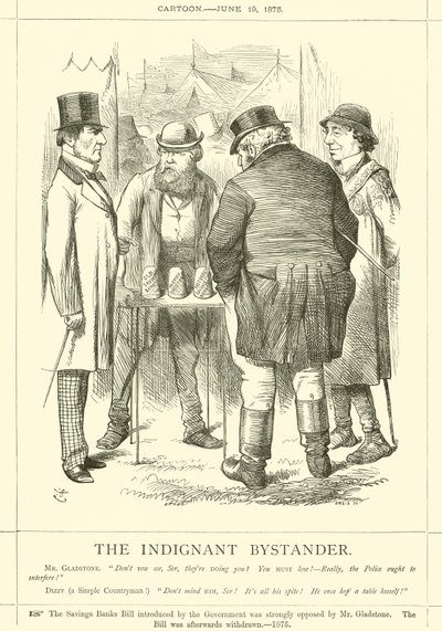 Den indignerte tilskueren av after John Tenniel