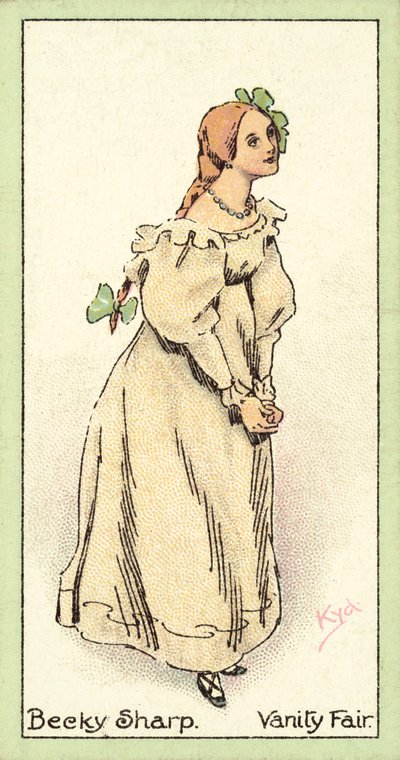 Becky Sharp, Vanity Fair (chromolitho) av after Joseph Clayton Clarke