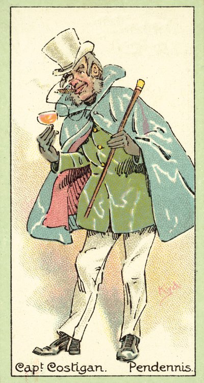 Kaptein Costigan, Pendennis (chromolitho) av after Joseph Clayton Clarke