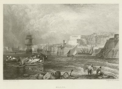 Malta av after Joseph Mallord William Turner