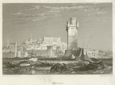 Rhodos av after Joseph Mallord William Turner