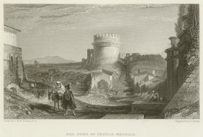 Graven til Cecilia Metella av after Joseph Mallord William Turner
