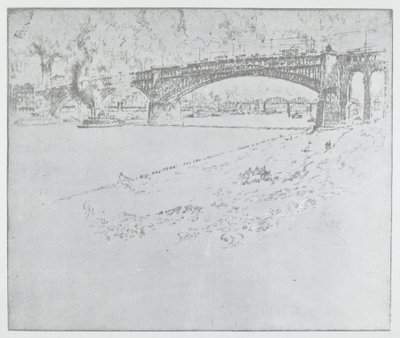 Eads Bridge, St. Louis [øverst] av after Joseph Pennell