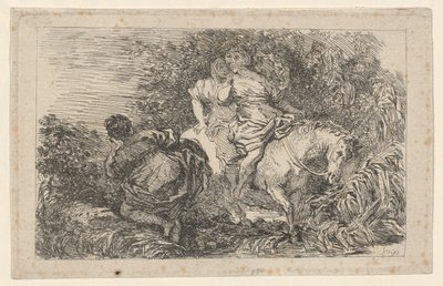 The Flight of Cloelia av after Livio Mehus Jean Honoré Fragonard