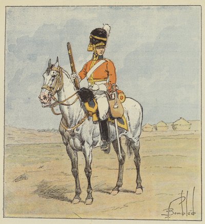 English Army, Scottish Dragon, Scotch-Greys av after Louis Charles Bombled