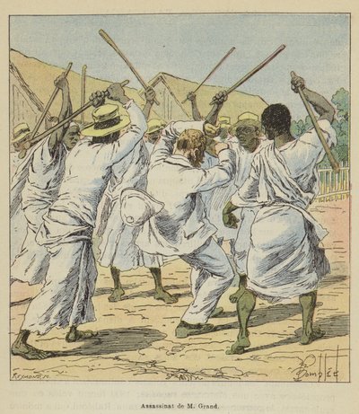 Attentatet på M Grand av after Louis Charles Bombled
