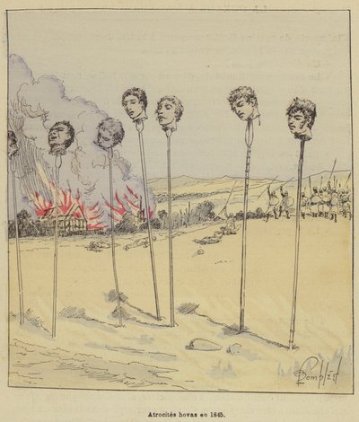 Grusomheter i 1845 av after Louis Charles Bombled