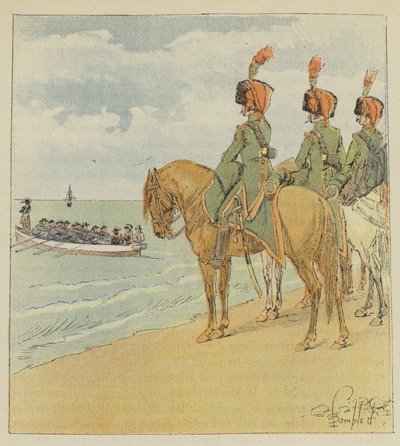 Bonaparte forlater Egypt av after Louis Charles Bombled