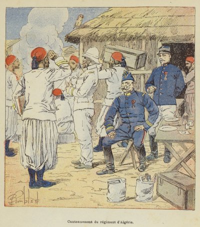 Kanton av det algeriske regimentet av after Louis Charles Bombled