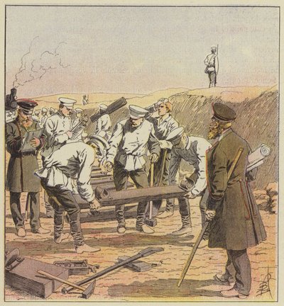 Bygging av det transsibirske av after Louis Charles Bombled
