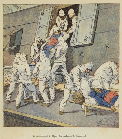 Lander i Alger of Shamrock-pasienter av after Louis Charles Bombled