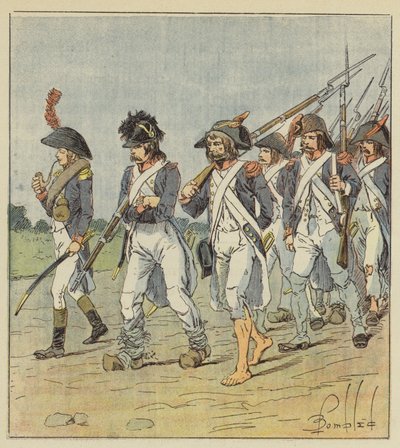 Denument de larmee dItalie av after Louis Charles Bombled