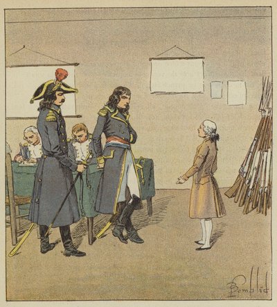 Eugene de Beauharnais krever farens sverd fra Bonaparte av after Louis Charles Bombled