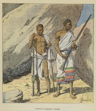 Malagasy Warriors, Baras av after Louis Charles Bombled