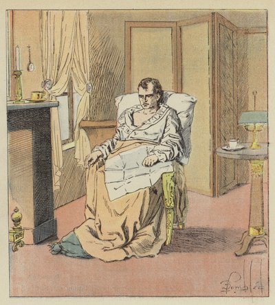 Den svært indisponerte keiseren av after Louis Charles Bombled