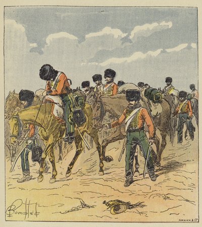 Larmee krysset denne plassen med vanskeligheter av after Louis Charles Bombled