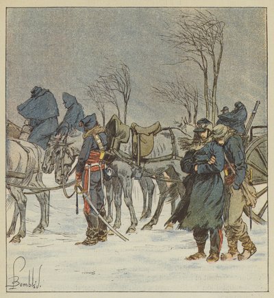 21. korps artilleri av after Louis Charles Bombled