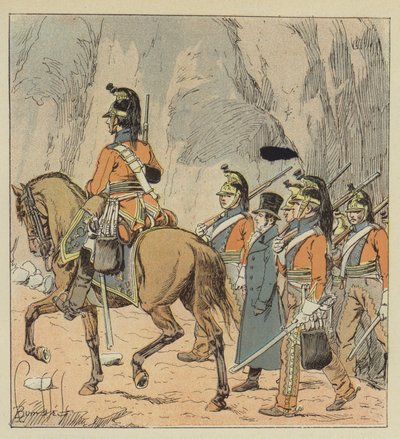 Las-Cases fjernet fra Longwood av after Louis Charles Bombled