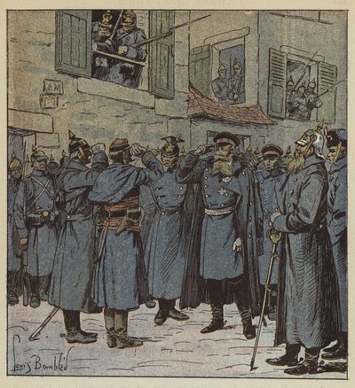 Kaptein Pendezec og general Treskow av after Louis Charles Bombled