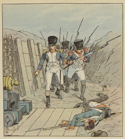 Kaptein de Chambure, sjefen for dette berømte selskapet, etc. av after Louis Charles Bombled