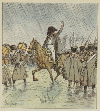 Overløpet overrasket troppene i full operasjon av after Louis Charles Bombled