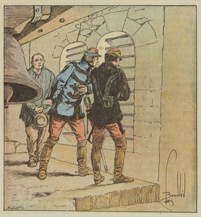 General Chanzy i klokketårnet til Terminiers av after Louis Charles Bombled