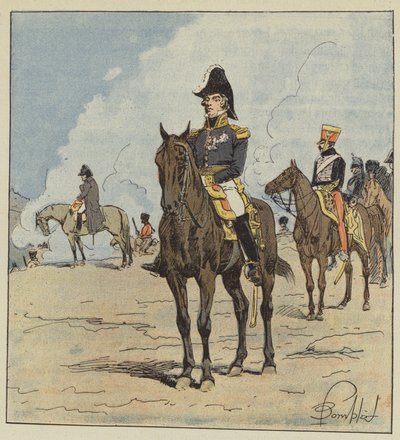 Marskalk Berthier av after Louis Charles Bombled