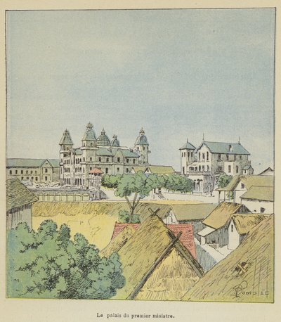 Statsministerens palass av after Louis Charles Bombled