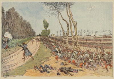 Franskmennene tar Coulmiers Park av after Louis Charles Bombled
