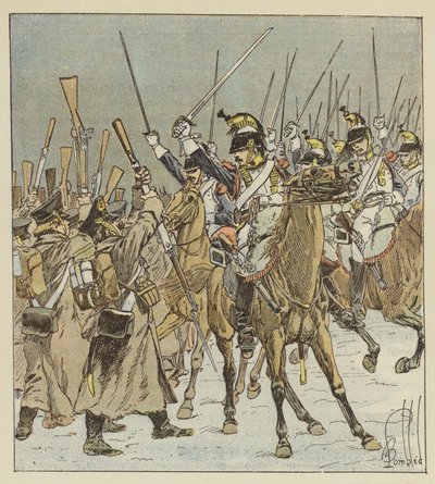Kurasserne i Doumerc tar 1800 russere til fanger av after Louis Charles Bombled