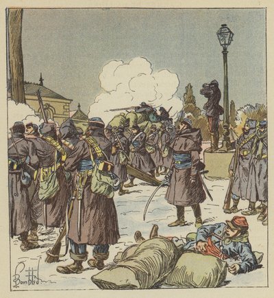 General Bourdillons gendarmer til fots forsvarer Passage de l