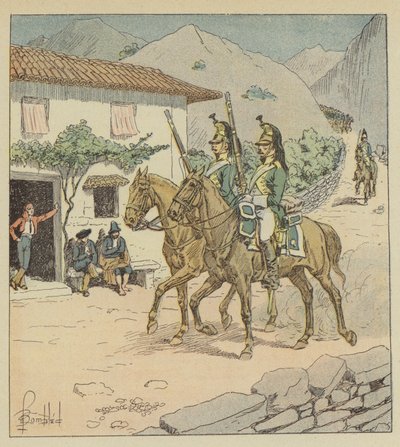 Mine tropper var allerede i Spania av after Louis Charles Bombled
