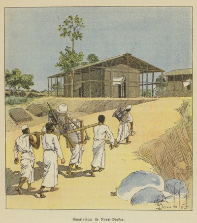 Sanatorium i Nossi-Cumba av after Louis Charles Bombled