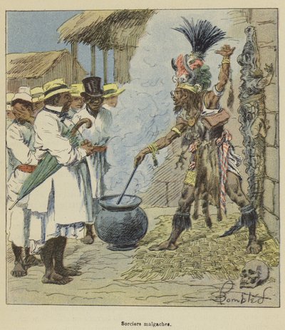 Madagaskiske trollmenn av after Louis Charles Bombled
