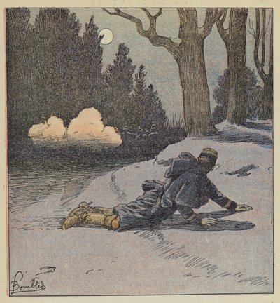 Overraskelse til Chambord, oberstløytnant Pinelli av after Louis Charles Bombled