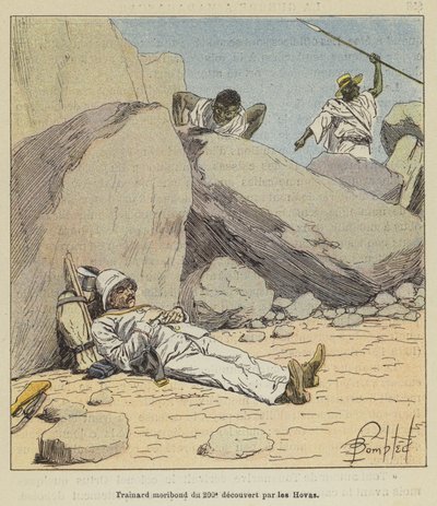 Døende trainard fra 200-tallet oppdaget av Hovas av after Louis Charles Bombled