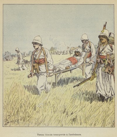 Turcos velsigner transporterer en lambulanse av after Louis Charles Bombled