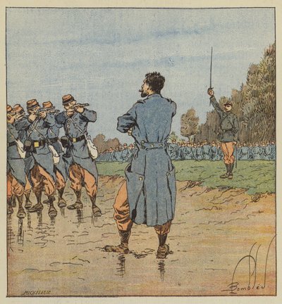 En henrettelse i 17. korps av after Louis Charles Bombled