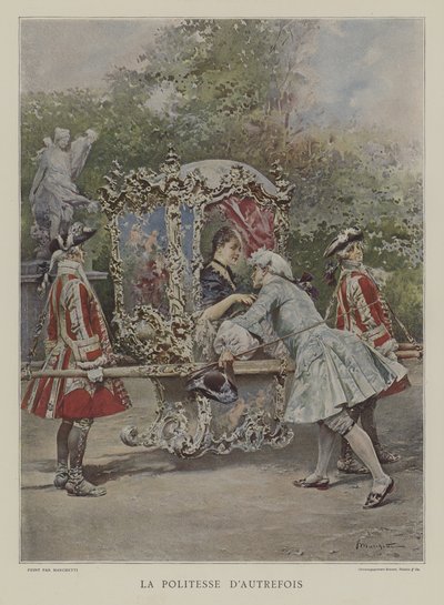 Gårsdagens høflighet av after Ludovico Marchetti