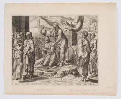 Samuel salver David av after Maarten van Heemskerck