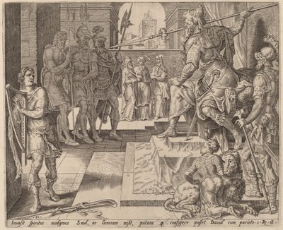 David foran Saul av after Maerten van Heemskerck