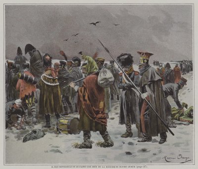 Det er umulig å få en ide om fremgangen til hæren vår av after Maurice Henri Orange