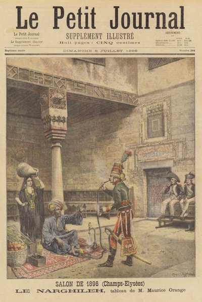 Le Narghileh (Hookah) av after Maurice Henri Orange