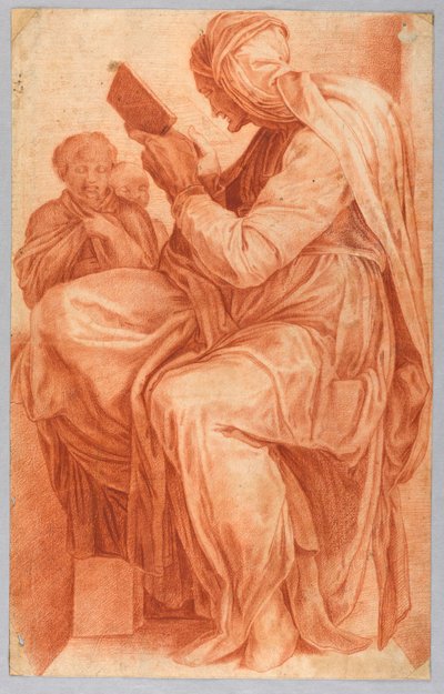 Den persiske sibyllen av after Michelangelo Buonarroti