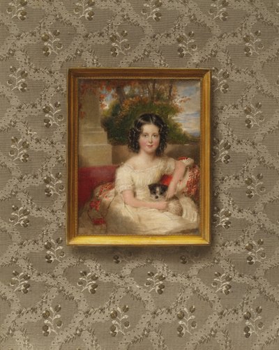 Portrett av prinsesse Ida Schwarzenberg, født prinsesse av Liechtenstein, som barn av after Moritz Michael Daffinger