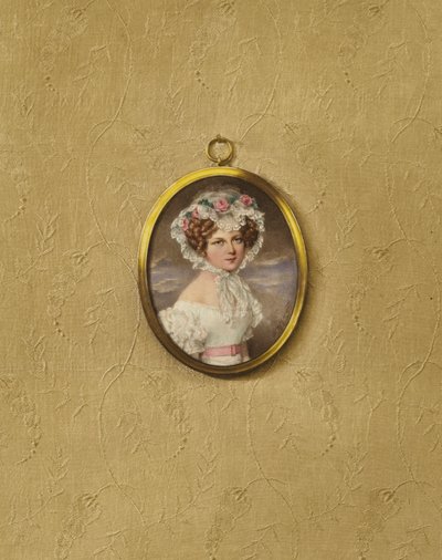 Portrett av en ung wiensk kvinne av after Moritz Michael Daffinger