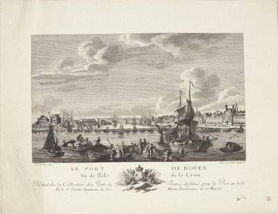 Port of Rouen (Le port de Rouen) av after Nicolas Marie Ozanne