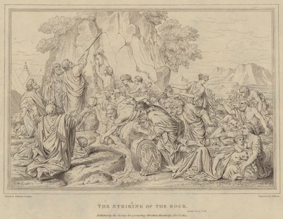 Klippens slag, Exodus av after Nicolas Poussin